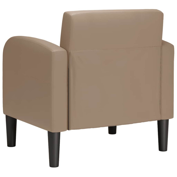 Sillón con reposabrazos capuchino 54 cm cuero sintética M 5