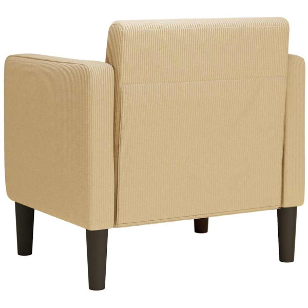 Poltrona com apoio de braços 54 cm tecido corduroy verde cinzento M 5