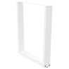 Pernas para mesa de jantar em V 3 peças. branco. 80x(72-73.3) cm. aço 4