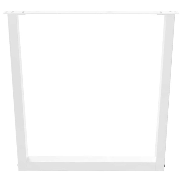 Pernas para mesa de jantar em V 3 peças. branco. 80x(72-73.3) cm. aço M 5