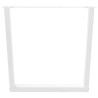 Patas para mesa de comedor en forma de V 3 uds acero blanco 5