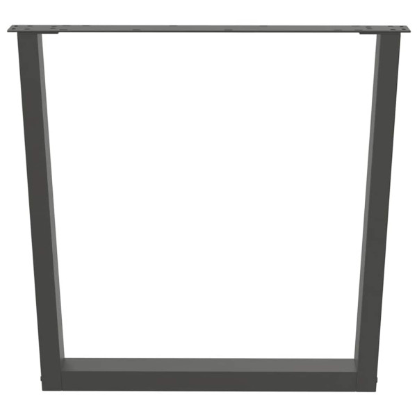Patas para mesa de comedor en forma de V 2 uds antracita acero M 3