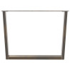 Pés para mesa de jantar em formato de V. 2 peças. aço natural. 100x(72-73.3) cm. aço 5