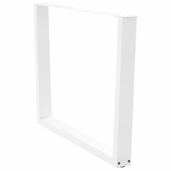 Patas mesa comedor forma V 3uds acero blanco 100x(72-73.3)cm M 4
