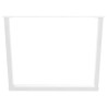 Patas mesa comedor forma V 3uds acero blanco 100x(72-73.3)cm 5