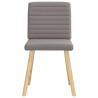 Sillas de comedor 4 unidades tela taupe 4