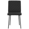 Sillas de comedor 2 unidades cuero sintético negro 3