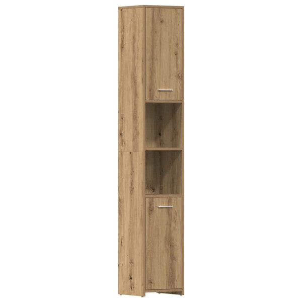 Juego de muebles baño 4 piezas madera ingeniería roble artisan M 4