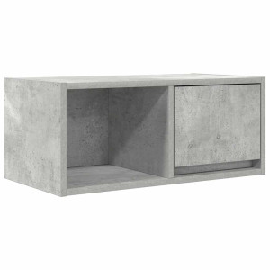 Mueble de TV madera de ingeniería gris hormigón 60x31x25.5 cm H