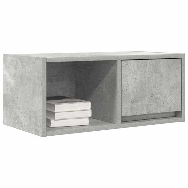 Mueble de TV madera de ingeniería gris hormigón 60x31x25.5 cm M 4