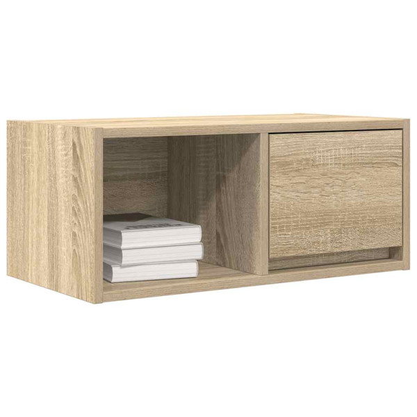 Mueble para TV madera contrachapada roble ahumado 60x31x25.5 cm M 4
