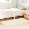 Tapete shaggy de pelo alto NAVARRA 80x150 cm poliéster creme 1