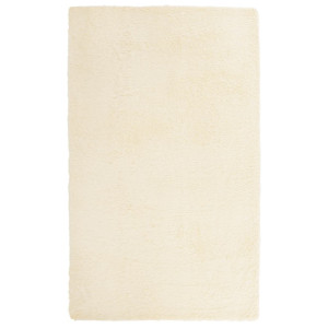 Tapete shaggy de pelo alto NAVARRA 80x150 cm poliéster creme H