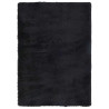 Alfombra peluda de pelo largo NAVARRA negra 120x170cm poliéster 2