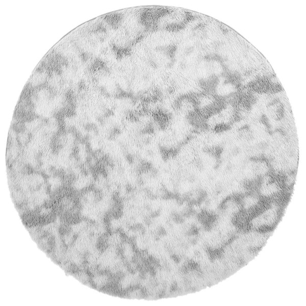 Alfombra de pelo largo NAVARRA gris claro 120x120 cm poliéster M 2