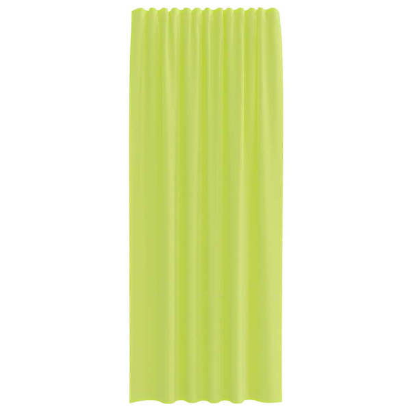 Cortinas de gasa con trabillas 2 uds. verde manzana M 4