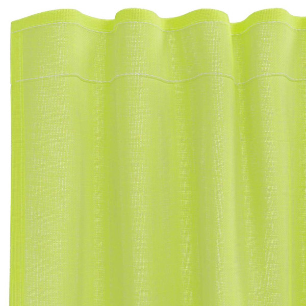Cortinas de gasa con trabillas 2 uds. verde manzana M 5