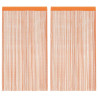 Cortinas de corda 2 uds laranja 100x250 cm 2