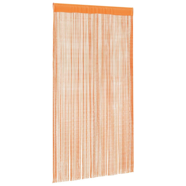 Cortinas de corda 2 uds laranja 100x250 cm M 3