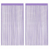 Cortinas de tiras 2 uds roxo 140x250 cm 2