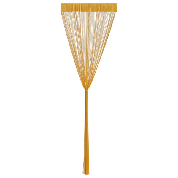 Cortinas de tiras 2 uds dourados 140x250 cm M 5