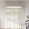 Cortinas de gasa con ojales 2 uds crema 140x300 cm 1
