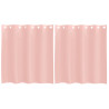 Cortinas de gasa con ojales 2 uds rosa 140x140 cm 2