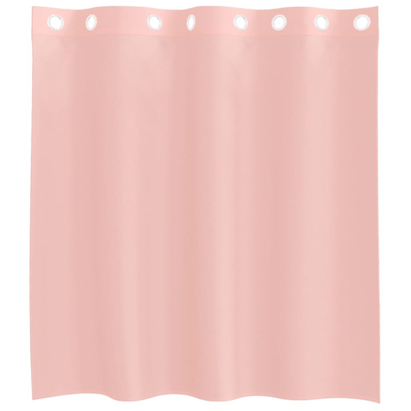 Cortinas de voile com ilhós 2 pcs rosa 140x140 cm M 4