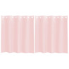 Cortinas de gasa con ojales 2 uds rosa claro 140x140 cm 2