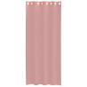 Cortinas de voile com ilhós 2 pcs rosa 140x225 cm 4