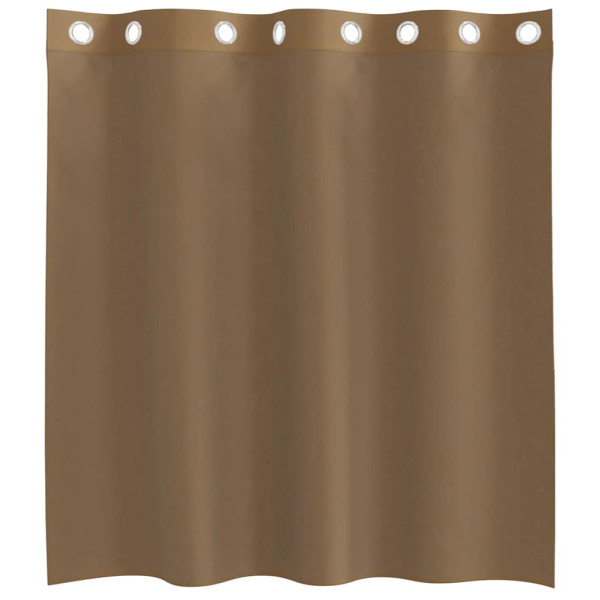 Cortinas de voile com ilhós 2 pcs castanho-claro M 4