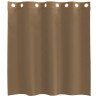 Cortinas de voile com ilhós 2 pcs castanho-claro 4