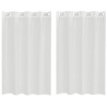 Cortinas de gasa con ojales 2 uds blanco 2