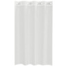 Cortinas de voile com ilhós 2 pcs branco 4