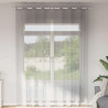Cortinas de gasa con ojales 2 uds gris claro 140x300 cm 1