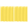 Cortinas de gasa con ojales 2 uds amarillo 2