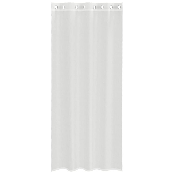 Cortinas de gasa con ojales 2 uds blanco M 4