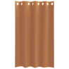 Cortinas de voile com ilhós 2 pcs terracota 4