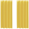 Cortinas de gasa con ojales 2 uds amarillo 2