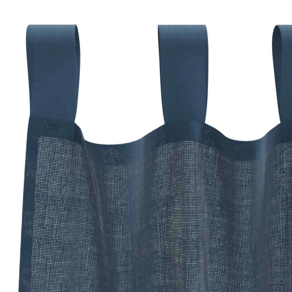 Cortinas de gasa con bolsillos para varillas 2 uds. azul real M 5