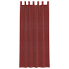 Cortinas de gasa con bolsillos para varillas 2 uds. rojo vino 4