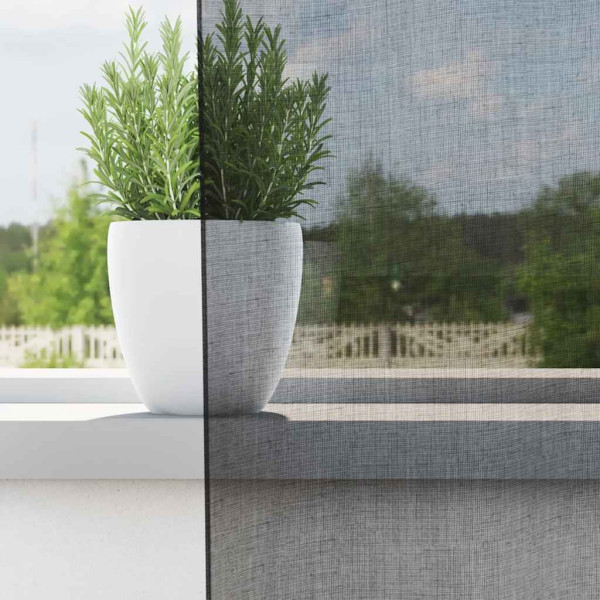 Cortinas de voile com aba 2 pcs preto M 3