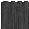 Cortinas de voile com aba 2 pcs preto 5