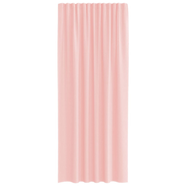 Cortinas de voile com laços 2 pcs rosa 140x245 cm M 4