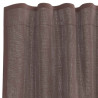 Cortinas de voile com aba 2 pcs castanho 5