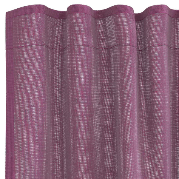 Cortinas de gasa con trabillas 2 uds morado 140x245 cm M 5