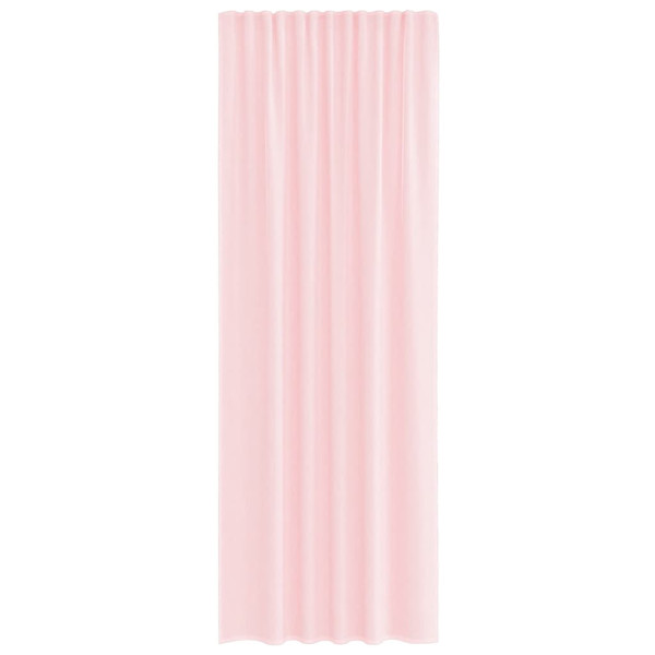 Cortinas de voile com laços 2 pcs rosa-claro 140x260 cm M 4