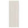 Cortinas de gasa con trabillas 2 uds. crema 4