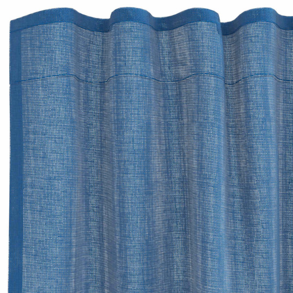 Cortinas de voile com laços 2 pcs azul real 140x260 cm M 5