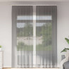 Cortinas de gasa con trabillas 2 uds gris oscuro 140x260 cm 1